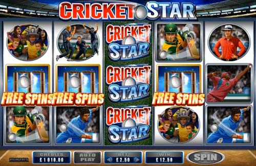 Play Cricket Star Slot Machine Game for Free Online Spins