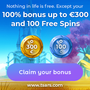 Tsars Casino Bonus Offer