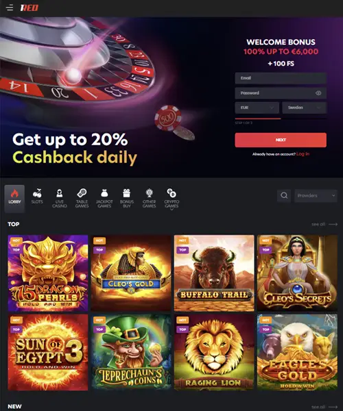 1Red Casino Review 2023