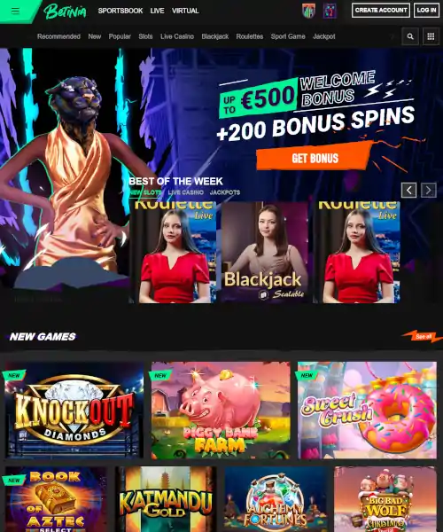 Betinia Casino Review 2024