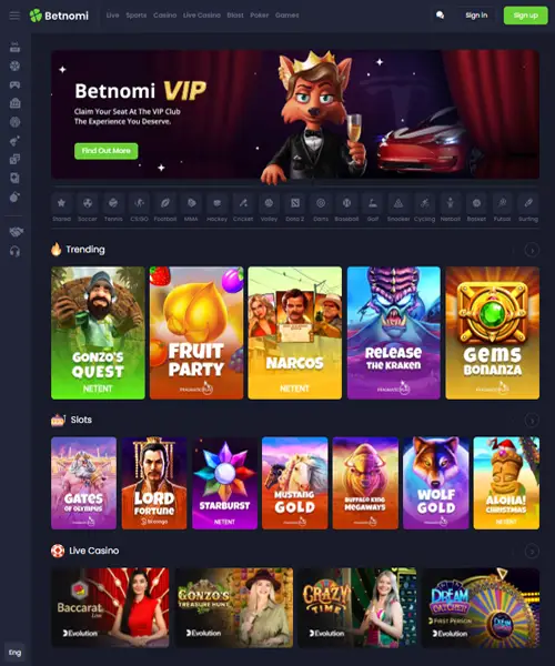 Betnomi Casino Review 2024