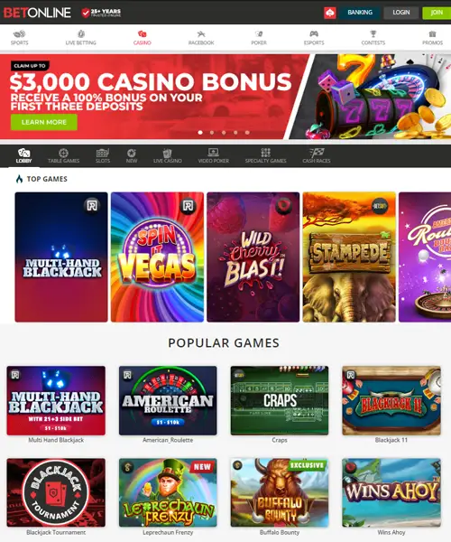 BetOnline Casino Review 2024