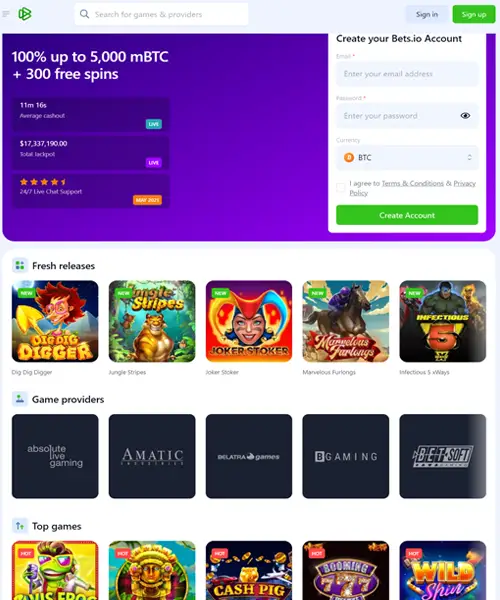 Bets.io Casino Review 2024