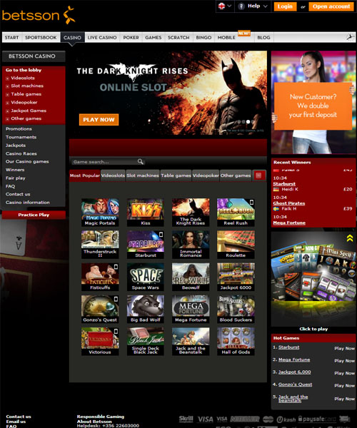 Betsson Casino Review 2020