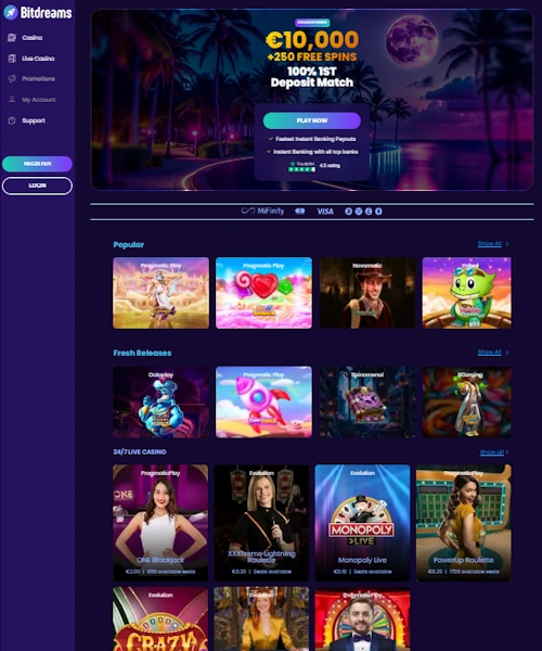 Bitdreams Casino Review 2024