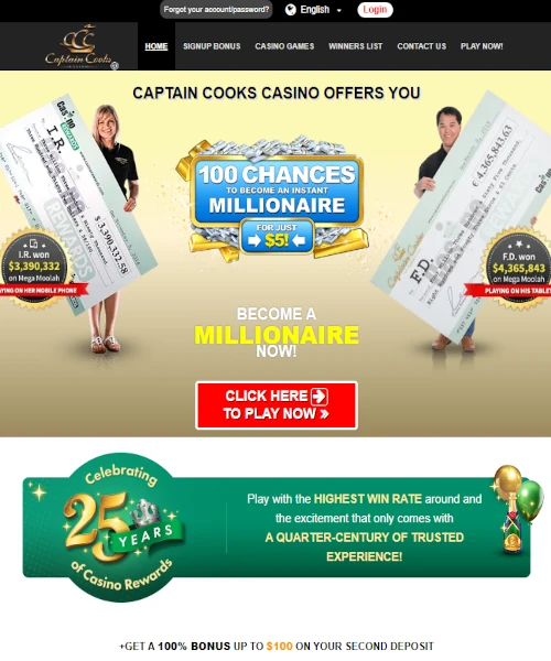 Captain Cooks Casino Review 2026