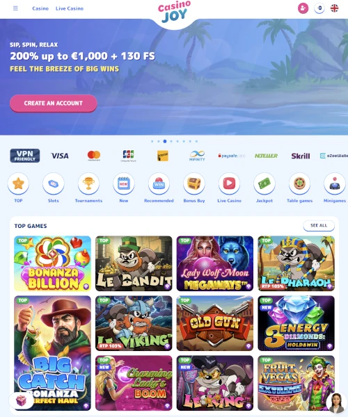 CasinoJoy Review 2025