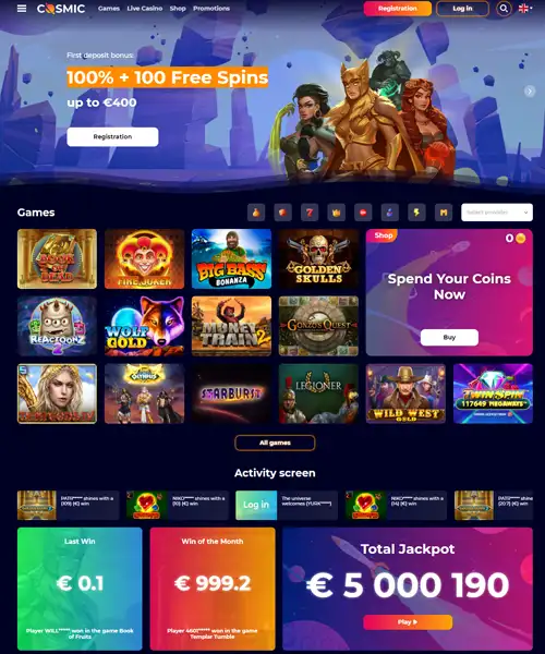 Cosmic Slot Casino Review 2024