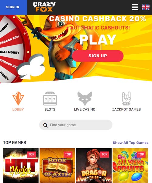 Crazy Fox Casino Review 2020
