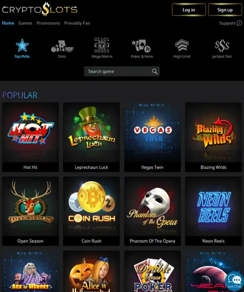 Crypto Slots Review 2024