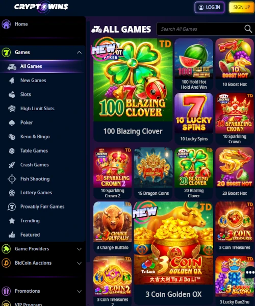 CryptoWins Casino Review 2026