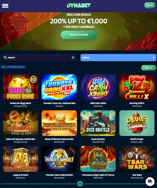 Dynabet Casino Review 2025