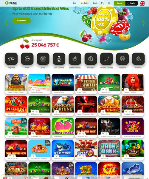 FRESH Casino Review 2024