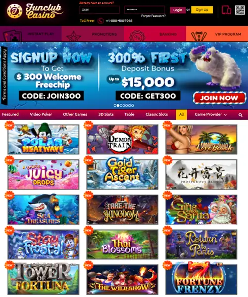 Funclub Casino Review 2022