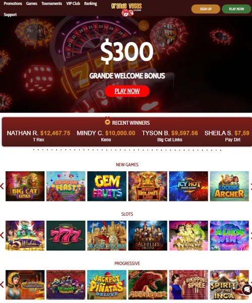 Grande Vegas Casino Review 2024