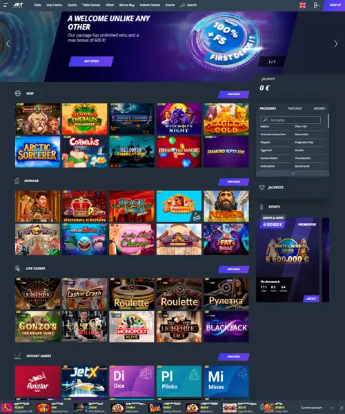 JET Casino Review 2022