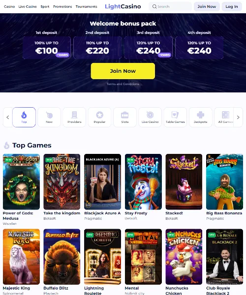 Light Casino Review 2022