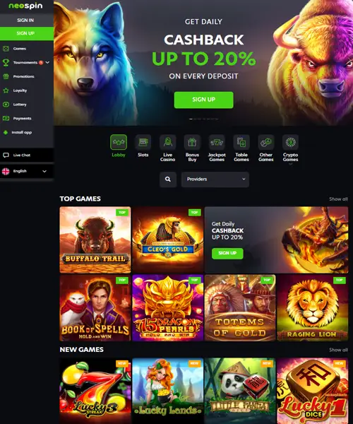 Neospin Casino Review 2022