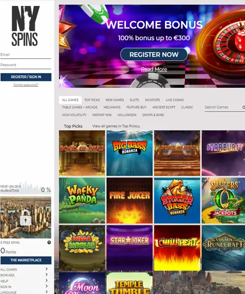 NYSpins Casino Review 2024