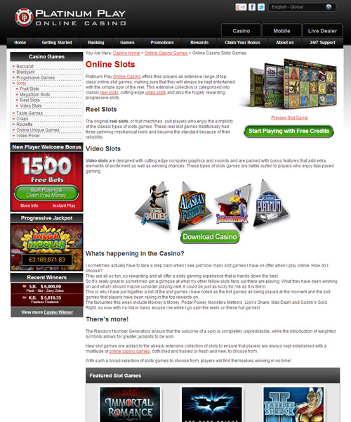 Platinum Play Casino Review 2023