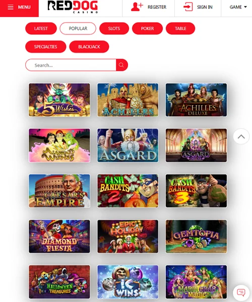 Red Dog Casino Review 2024