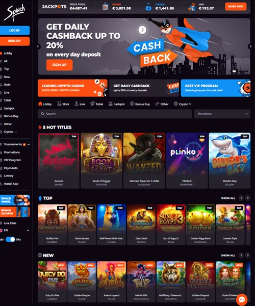 Spinch Casino Review 2024