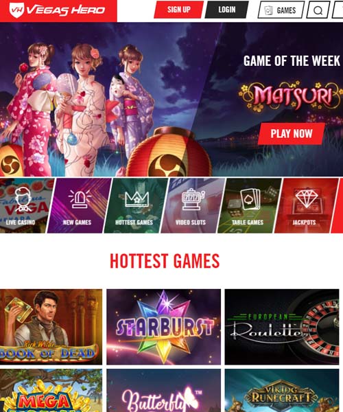Vegas Hero Casino Review 2021