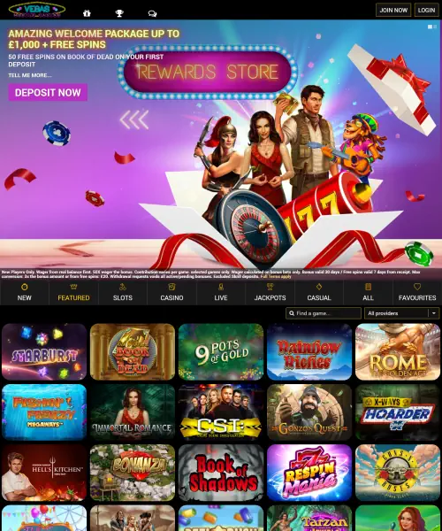 Vegas Mobile Casino Review 2024