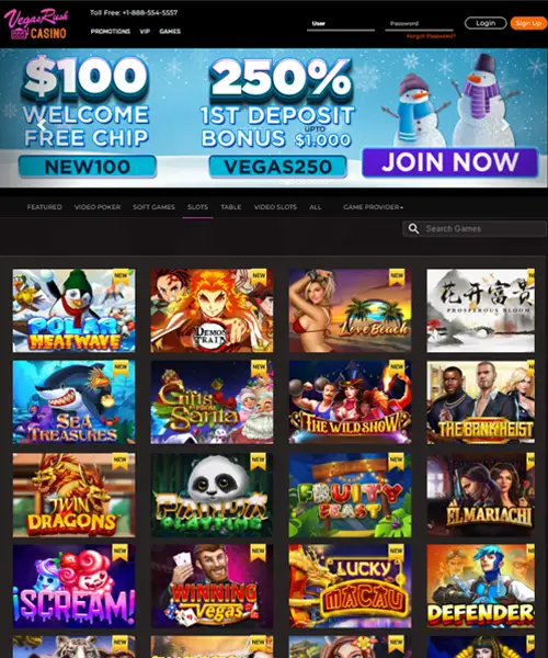 Vegas Rush Casino Review 2023
