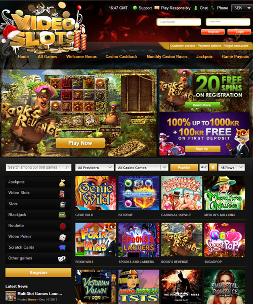 Videoslots Casino Review 2020