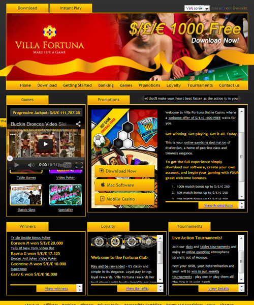 Villa Fortuna Casino Review 2024
