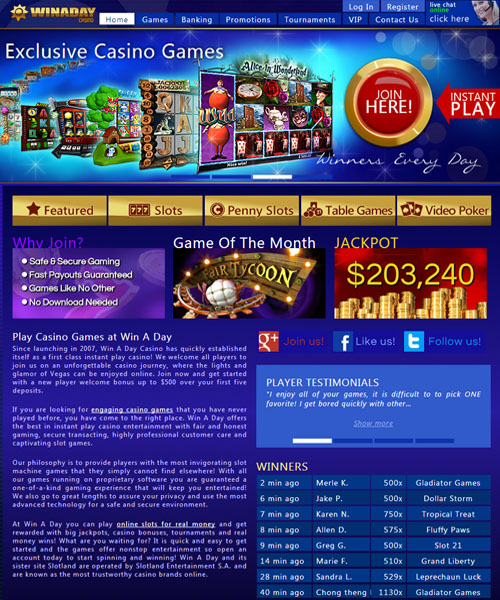 Win A Day Casino Review 2024