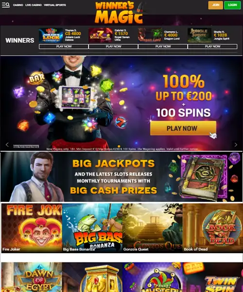Winners Magic Casino Review 2024