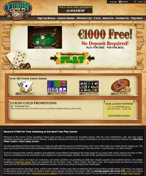 Yukon Gold Casino Review 2024