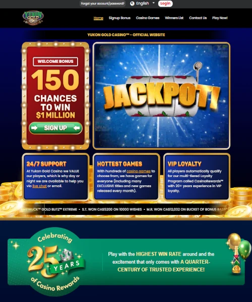 Yukon Gold Casino Review 2026