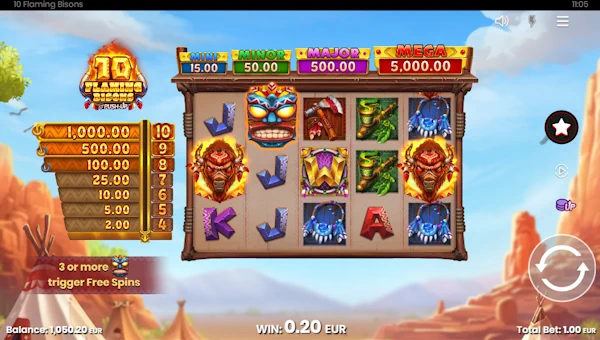 10 Flaming Bisons gameplay