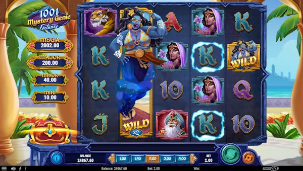 1001 Mystery Genie Fortunes gameplay