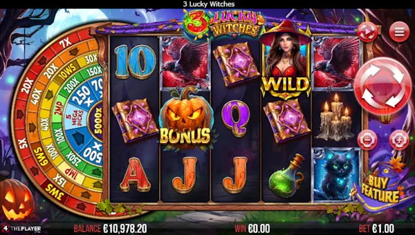 3 Lucky Witches gameplay