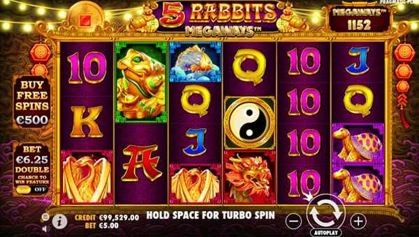 5 Rabbits Megaways gameplay