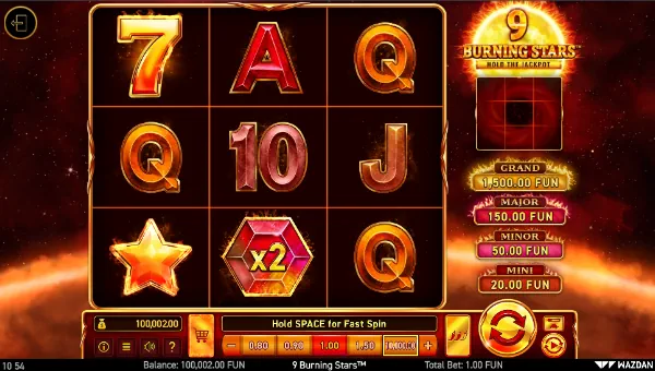 9 Burning Stars gameplay