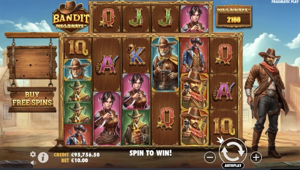 Bandit Megaways gameplay