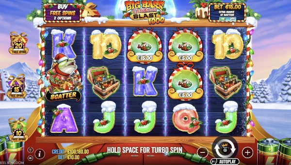 Big Bass Christmas Blast 1000 gameplay