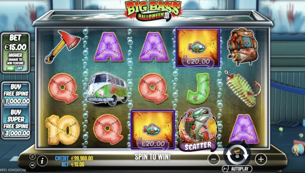 Big Bass Halloween 3 gameplay