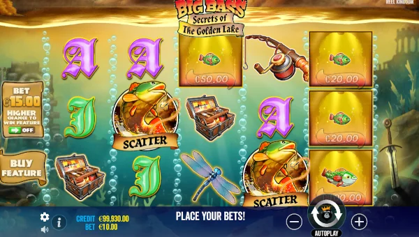 Big Bass Secrets of the Golden Lake gameplay