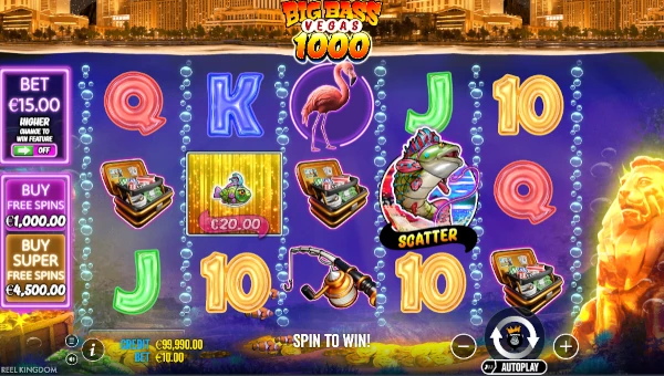 Big Bass Vegas 1000 gameplay