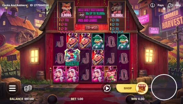 Cocks and Robbers gameplay