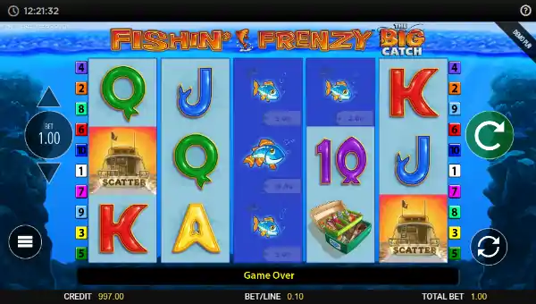 Fishin Frenzy The Big Catch gameplay
