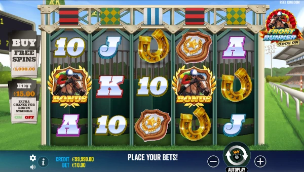 Front Runner Odds On gameplay