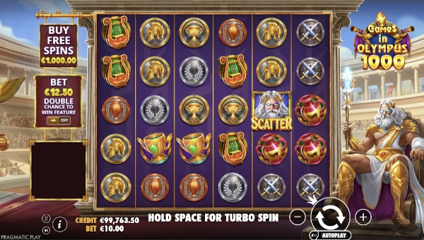 Games in Olympus 1000 gameplay