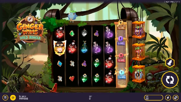 Ginger Wins Wild Jungle gameplay